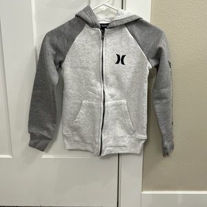 Boys full zip Hurley sweater